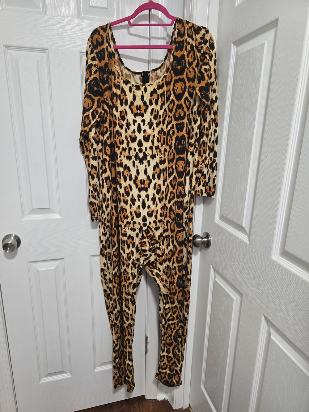 Leg Avenue Leopard Print Jumpsuit - Brown & Black